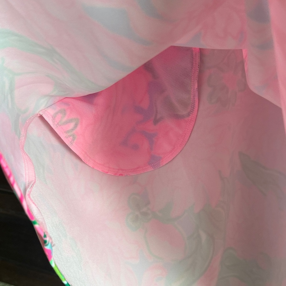 Lilly Pulitzer Pink Floral Kids Skirt Set - Picture 3 of 10
